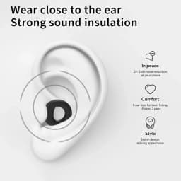 8 Ear Tips in XS/S/M/L Quiet Ear Plugs for Noise Reduction – Super Soft, Reusable Hearing Protection for Sleep,Swim, Work