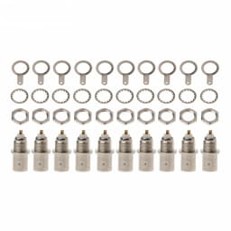10Pcs/Set BNC Female Nut Bulkhead Solder Connector Adapter For Video Surveillance