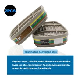 6001 6006 Respirator Cartridge 5N11 Cotton Filter 501 Set Replace For 3m Gas Mask 6200/6800/7502 Serie Painting Mask Accessories