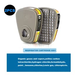 6001 6006 Respirator Cartridge 5N11 Cotton Filter 501 Set Replace For 3m Gas Mask 6200/6800/7502 Serie Painting Mask Accessories