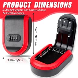 Magnetic Key Box for Under Car With 5 Magnet,Magnet Key Box Hide a key Outside Magnetic Key Hider for Hiding for Vehicles