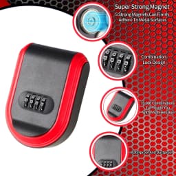 Magnetic Key Box for Under Car With 5 Magnet,Magnet Key Box Hide a key Outside Magnetic Key Hider for Hiding for Vehicles