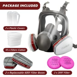 6800 Anti-Fog Gas Mask Full Face Industrial Painting Spraying Respirator Safety Work Filter Dust Proof Formaldehyde Protection