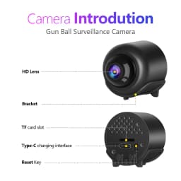 X5 Mini Camera Wifi Camera Clear Night Vision Lightweight Portable Premium Cams Motion Detection Surveillance Camera