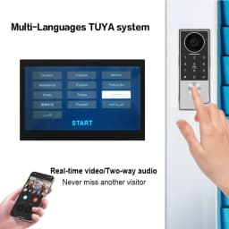 Password 4in1 Unlock HD Wifi Doorbell Video Intercom System For Home Doorphone Tuya Smart 1080P Touch Monitor Security Protect
