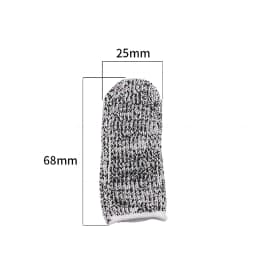20Pcs Anti-Cut Finger Cover Finger Protector Sleeve Level 5 High-Strength Safety Flexible Anti Cut Fingertip Gloves Kitchen Tool