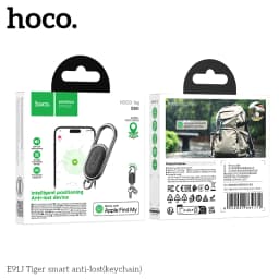 E91J Mini GPS Tracker SmartTag Keychain Compatible with iOS Find My App Anti-Lost Locator for Pet Dog Cat Child Car Key Wallet