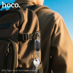 E91J Mini GPS Tracker SmartTag Keychain Compatible with iOS Find My App Anti-Lost Locator for Pet Dog Cat Child Car Key Wallet