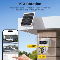 LS VISION 12MP 60X Optical Zoom Solar Securty Camera Outdoor 4G/WiFi Dual Screen Two Way Talk Auto Tracking CCTV Camera Ubox App