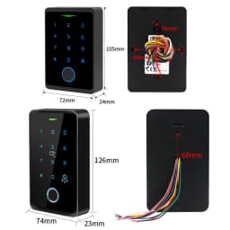 WiFi Remote Fingerprint Access Controller Outdoor Waterproof IP67 Standalone RFID Keypad System 125KHz Support Tuya App