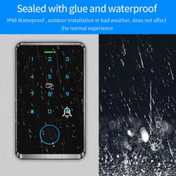 WiFi Remote Fingerprint Access Controller Outdoor Waterproof IP67 Standalone RFID Keypad System 125KHz Support Tuya App