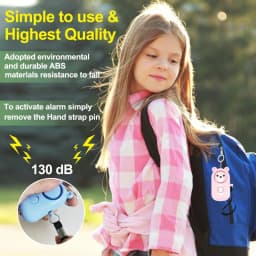 Personal Self Defense Alarm 130db Self Defense Siren Safety Alarm For Women Girl Personal Keychain Alarm With lighting