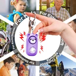 Personal Self Defense Alarm 130db Self Defense Siren Safety Alarm For Women Girl Personal Keychain Alarm With lighting