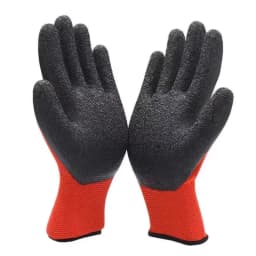 Flexible Latex Coated Gloves: Industrial-Grade & Odor-Free for Auto Repair, Landscaping & Construction