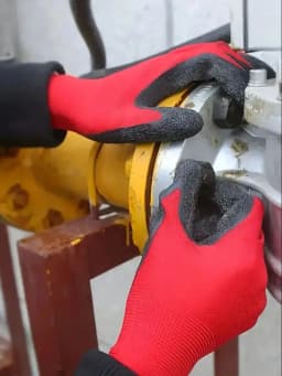 Flexible Latex Coated Gloves: Industrial-Grade & Odor-Free for Auto Repair, Landscaping & Construction