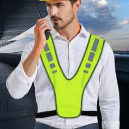 High Visibility Safety Highlight Night Motorcycle Reflective Cycling Vest Traffic Coat Night Running Working Reflective-Cloth