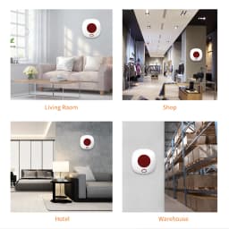 Staniot 433Mhz Wireless Security Protection Indoor Siren GSM Home Security Alarm System Light Flash Strobe High Decibel Alarms