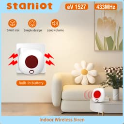 Staniot 433Mhz Wireless Security Protection Indoor Siren GSM Home Security Alarm System Light Flash Strobe High Decibel Alarms
