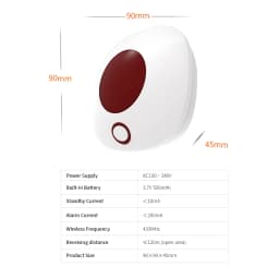 Staniot 433Mhz Wireless Security Protection Indoor Siren GSM Home Security Alarm System Light Flash Strobe High Decibel Alarms