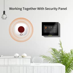 Staniot 433Mhz Wireless Security Protection Indoor Siren GSM Home Security Alarm System Light Flash Strobe High Decibel Alarms
