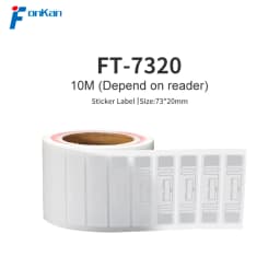 1000pcs UHF RFID Label 73x20mm Passive Sticker Paper Label Tag 860Mhz 960Mhz Long Range Label for Warehouse Manage UHF RFID