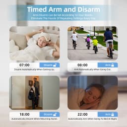 MULO 4G alarm Tuya Smart Home Alarm System WIFI GSM 4.3 inch Temperature Humidity Display PG-109 For Alexa & Google Burglar Home