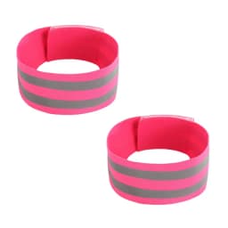 2pc Reflective Bands Safety Flashing Armband Belt Glow in the dark Bracelet for Night Jogging Walking Biking Cycling Running