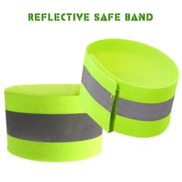 2pc Reflective Bands Safety Flashing Armband Belt Glow in the dark Bracelet for Night Jogging Walking Biking Cycling Running