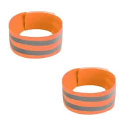 2pc Reflective Bands Safety Flashing Armband Belt Glow in the dark Bracelet for Night Jogging Walking Biking Cycling Running