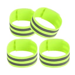 2pc Reflective Bands Safety Flashing Armband Belt Glow in the dark Bracelet for Night Jogging Walking Biking Cycling Running