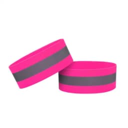 2pc Reflective Bands Safety Flashing Armband Belt Glow in the dark Bracelet for Night Jogging Walking Biking Cycling Running