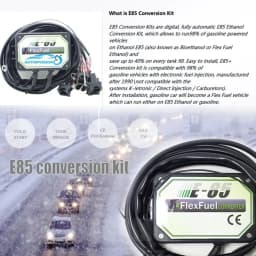 Ethanol Car E85,Cold Start Asst Flex Fuel Converter 3 Cylinders E85 Conversion Kit, 3CYL 4CYL E85 Biofuel Biothanol Converter