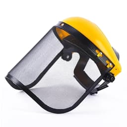 1PCS Stainless Steel Garden Grass Trimmer Safety Helmet Hat With Full Face Mesh Splash Proof Face Screen Safety Protective Mask