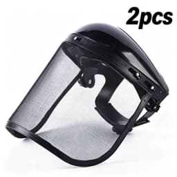 1PCS Stainless Steel Garden Grass Trimmer Safety Helmet Hat With Full Face Mesh Splash Proof Face Screen Safety Protective Mask
