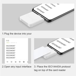 13.56mhz ISO14443A HF Tiny Size RFID OTG Android Phone USB Type-c Interface Portable Handheld IC Card Reader