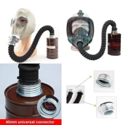 0.5M/1M RD40 Hose For 3M Gas Mask 6800A FM14 05A Respirator Rubber Flexible Scalable Good Airtightness