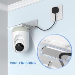 Acrylic Wall Mount Floating Shelf No Drill Adhensive Mini Security Camera Baby Monitor Small Items Storage Support Holder Stand
