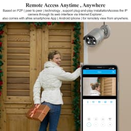 Techage 4MP POE Camera AI Smart Two Way Audio Outdoor Face Detection IP66 Waterproof CCTV Video Surveillance IP Security Camera