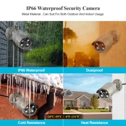 Techage 4MP POE Camera AI Smart Two Way Audio Outdoor Face Detection IP66 Waterproof CCTV Video Surveillance IP Security Camera