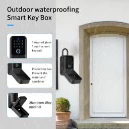 Waterproof Key Safe Box Fingerprint Storage Secret Key Safety Box Support Tuya App TTlock Bluetooth to WiFi Hub Unlock Padlock