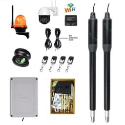 AC110V/220V to 24V Electric Automatic Strong Dual Arm Swing Gate Opener Up to 660 Lbs Hardware Driveway Door KIT
