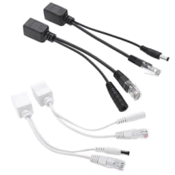 1 Pair Passive Power Over Ethernet Adapter Cable POE Cable POE Splitter RJ45 Injector Power Supply Module 12-48v for IP Camea