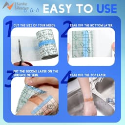 Tattoo Aftercare Waterproof Bandage Roll Transparent Film Dressing Second Skin Healing Protective Clear Adhesive for Tattoo