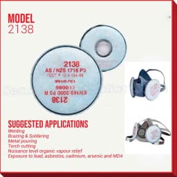 2135/2138 P3 R Particulate Filter with Nuisance Level for 3m 6800 7502 6200 Series Respirator Dust Mask