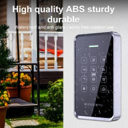 1000Users NFC Access Control Keypad Waterproof Backlight Touch Screen 125Khz+13.56Mhz RFID Proximity Card Password Unlock Reader