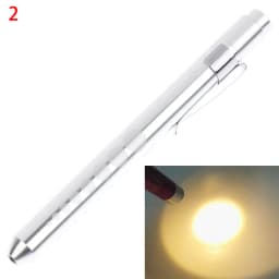 1PC LED Flashlight Work Light First Aid Pen Light Torch Lamp Pupil Gauge Measurement Portable Medical Pen Light