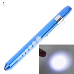 1PC LED Flashlight Work Light First Aid Pen Light Torch Lamp Pupil Gauge Measurement Portable Medical Pen Light