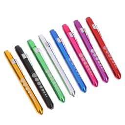 1PC LED Flashlight Work Light First Aid Pen Light Torch Lamp Pupil Gauge Measurement Portable Medical Pen Light
