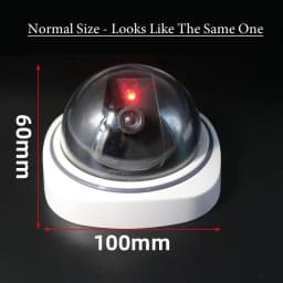 New Creative Flashing Red Led Fake White Dome Camera Dummy CCTV Camera Scare Surveillance Security System Power Via 2AAA Battery