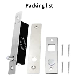 Lock and Unlock Your Door with Ease Mini Electric Bolt Lock with Delay Timer and Feedback Signal for 12V Mortise Door Drop Bolt
